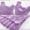 imageGRACE KARIN Girls Formal Sequin Sparkly Dress Kids Fancy Cocktail Party Birthday Pageant Christmas Dresses Size 614YPurple