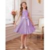 imageGRACE KARIN Girls Formal Sequin Sparkly Dress Kids Fancy Cocktail Party Birthday Pageant Christmas Dresses Size 614YPurple
