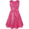 imageGRACE KARIN Girls Formal Sequin Sparkly Dress Kids Fancy Cocktail Party Birthday Pageant Christmas Dresses Size 614YRose Red