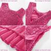 imageGRACE KARIN Girls Formal Sequin Sparkly Dress Kids Fancy Cocktail Party Birthday Pageant Christmas Dresses Size 614YRose Red