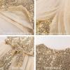 imageGRACE KARIN Girls Sequin Party Dress Sparkle Formal Birthday Pageant Prom ThreeLayer Tulle Midi Dress Size 512YChampagne Gold