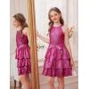 imageGRACE KARIN Girls Sequin Party Dress Sparkly Formal Birthday Special Occasion Kids Fancy Pageant Teen Dresses Size 614Hot Pink