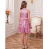 imageGRACE KARIN Girls Sequin Party Dress Sparkly Formal Birthday Special Occasion Kids Fancy Pageant Teen Dresses Size 614Pink