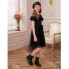 imageGRACE KARIN Girls Wedding Party Formal Dress Junior Bridemaid Dresses fo Teens Tulle High Low Dress Size 714Black