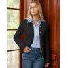 imageGRACE KARIN Knit Cardigan Sweaters for Women Long Sleeve Ribbed Button Up Sweater 2025 Fall Casual JacketBlack