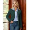 imageGRACE KARIN Knit Cardigan Sweaters for Women Long Sleeve Ribbed Button Up Sweater 2025 Fall Casual JacketGreen