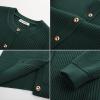 imageGRACE KARIN Knit Cardigan Sweaters for Women Long Sleeve Ribbed Button Up Sweater 2025 Fall Casual JacketGreen