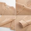 imageGRACE KARIN Knit Cardigan Sweaters for Women Long Sleeve Ribbed Button Up Sweater 2025 Fall Casual JacketKhaki