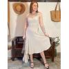 imageGRACE KARIN Mother of The Bride Dress with 34 Sleeves Cardigan Stretchy Lace 2 Pieces Wedding Guest Sequins DressesApricot