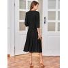 imageGRACE KARIN Mother of The Bride Dress with 34 Sleeves Cardigan Stretchy Lace 2 Pieces Wedding Guest Sequins DressesBlack