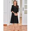 imageGRACE KARIN Mother of The Bride Dress with 34 Sleeves Cardigan Stretchy Lace 2 Pieces Wedding Guest Sequins DressesBlack