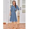 imageGRACE KARIN Mother of The Bride Dress with 34 Sleeves Cardigan Stretchy Lace 2 Pieces Wedding Guest Sequins DressesBlue