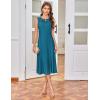 imageGRACE KARIN Mother of The Bride Dress with 34 Sleeves Cardigan Stretchy Lace 2 Pieces Wedding Guest Sequins DressesBluegreen
