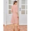 imageGRACE KARIN Mother of The Bride Dress with 34 Sleeves Cardigan Stretchy Lace 2 Pieces Wedding Guest Sequins DressesPink