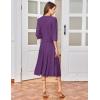 imageGRACE KARIN Mother of The Bride Dress with 34 Sleeves Cardigan Stretchy Lace 2 Pieces Wedding Guest Sequins DressesPurple