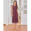imageGRACE KARIN Mother of The Bride Dress with 34 Sleeves Cardigan Stretchy Lace 2 Pieces Wedding Guest Sequins DressesRose Purple