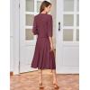 imageGRACE KARIN Mother of The Bride Dress with 34 Sleeves Cardigan Stretchy Lace 2 Pieces Wedding Guest Sequins DressesRose Purple