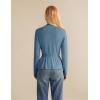 imageGRACE KARIN Women 2025 Button Down Lightweight Cardigan Casual Open Front Sweater Crochet Tops Knitted CoatGray Blue