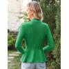 imageGRACE KARIN Women 2025 Button Down Lightweight Cardigan Casual Open Front Sweater Crochet Tops Knitted CoatGreen