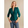 imageGRACE KARIN Women 2025 Button Down Lightweight Cardigan Casual Open Front Sweater Crochet Tops Knitted CoatPeacock Blue