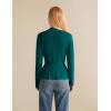 imageGRACE KARIN Women 2025 Button Down Lightweight Cardigan Casual Open Front Sweater Crochet Tops Knitted CoatPeacock Blue