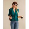 imageGRACE KARIN Women 2025 Button Down Lightweight Cardigan Casual Open Front Sweater Crochet Tops Knitted CoatPeacock Blue