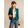 imageGRACE KARIN Women 2025 Button Down Lightweight Cardigan Casual Open Front Sweater Crochet Tops Knitted CoatPeacock Blue