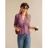 imageGRACE KARIN Women 2025 Button Down Lightweight Cardigan Casual Open Front Sweater Crochet Tops Knitted CoatPink
