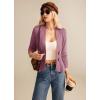 imageGRACE KARIN Women 2025 Button Down Lightweight Cardigan Casual Open Front Sweater Crochet Tops Knitted CoatPink