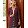 imageGRACE KARIN Women Long Sleeve Lightweight Cardigan Open Front Long Cardigan Sweaters Fall 2025 Knit Outfits with PocketBurgundy