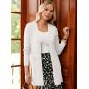imageGRACE KARIN Women Long Sleeve Lightweight Cardigan Open Front Long Cardigan Sweaters Fall 2025 Knit Outfits with PocketIvory