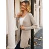 imageGRACE KARIN Women Long Sleeve Lightweight Cardigan Open Front Long Cardigan Sweaters Fall 2025 Knit Outfits with PocketKhaki