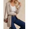 imageGRACE KARIN Women Long Sleeve Lightweight Cardigan Open Front Long Cardigan Sweaters Fall 2025 Knit Outfits with PocketKhaki
