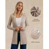 imageGRACE KARIN Women Long Sleeve Lightweight Cardigan Open Front Long Cardigan Sweaters Fall 2025 Knit Outfits with PocketKhaki