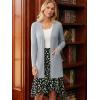imageGRACE KARIN Women Long Sleeve Lightweight Cardigan Open Front Long Cardigan Sweaters Fall 2025 Knit Outfits with PocketLight Gray