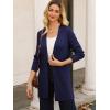 imageGRACE KARIN Women Long Sleeve Lightweight Cardigan Open Front Long Cardigan Sweaters Fall 2025 Knit Outfits with PocketNavy Blue