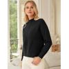 imageGRACE KARIN Women Ribbed Knit Sweaters Crewneck Sweater Long Sleeve Fall Fashion Warm Sweaters Tops 2025Black