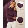 imageGRACE KARIN Women Ribbed Knit Sweaters Crewneck Sweater Long Sleeve Fall Fashion Warm Sweaters Tops 2025Wine Red