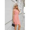 imageGRACE KARIN Women Wear to Work Sleeveless VNeck Ruched Bodycon Wrap Office Party Cocktail Pencil DressesLight Pink