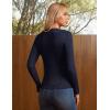imageGRACE KARIN Womens 100 Merino Wool Sweater  Lightweight Soft ampamp Warm Slim Fit Pullover for Business CasualNavy Blue