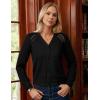 imageGRACE KARIN Womens 2025 Cotton Cropped Cardigan Lightweight Long Sleeve Button Up Knit Sweaters Trendy Fall OutfitsBlack