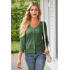 imageGRACE KARIN Womens 2025 Cropped Cardigan 34 Sleeve Lightweight Crochet Shrug HollowedOut Knit Sweater TopsArmy Green