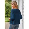 imageGRACE KARIN Womens 2025 Cropped Cardigan 34 Sleeve Lightweight Crochet Shrug HollowedOut Knit Sweater TopsNavy Blue