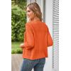 imageGRACE KARIN Womens 2025 Cropped Cardigan 34 Sleeve Lightweight Crochet Shrug HollowedOut Knit Sweater TopsOrange