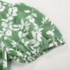 imageGRACE KARIN Womens 2025 Summer Floral Flowy Dresses Boho Tie Belt Short Puff Sleeve A Line Maxi Shirt Dress with PocketGreen White Leaf