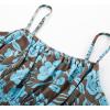 imageGRACE KARIN Womens 2025 Summer Maxi Dress Sleeveless Floral Spaghetti Strap Smocked Boho Beach Long Dress with PocketsBrown Blue