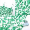 imageGRACE KARIN Womens 2025 Summer Maxi Dress Sleeveless Floral Spaghetti Strap Smocked Boho Beach Long Dress with PocketsGreen Floral
