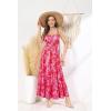 imageGRACE KARIN Womens 2025 Summer Maxi Dress Sleeveless Floral Spaghetti Strap Smocked Boho Beach Long Dress with PocketsPurple Red Floral