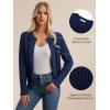 imageGRACE KARIN Womens Cable Knit Cardigan Button Up Sweater Soft Open Front Cardigans Crewneck Long Sleeve OutwearDark Blue