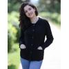 imageGRACE KARIN Womens Fall Long Sleeve Cable Knit Sweater Blazer Button Up Warm Chunky Cardigan Sweaters for Women TrendyBlack